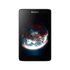 Lenovo A8-50 A5500-F gece mavisi tablet, siyah çerçeveli ön ekran görünümüyle vitrin ürünü