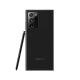 Siyah Samsung Galaxy Note 20 Ultra akıllı telefonun arka yüzü, üçlü kamera modülü ve S Pen kalemiyle birlikte