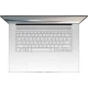 Asus Zenbook S16 OLED UM5606WA-RK219W beyaz ultrabook laptop klavye görünümü, açılmış ekran ve dokunmatik panel
