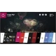 LG 55UB950V Ultra HD 4K LED TV ekranda canlı TV ve uygulama menüsü, genel siyah tasarım