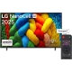 LG 55NANO80A6B Ultra HD 4K LED televizyon, NanoCell AI ve Türkçe sesli yapay zeka arayüzü.