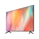 Samsung 75AU7000 Ultra HD 4K LED TV ekranda canlı renk geçişleriyle, genel renkli tasarım.