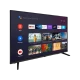 Grundig 43 GFF 6930 A Full HD LED televizyon, akıllı TV arayüzü açık ve ekranı eğik açıdan görünür