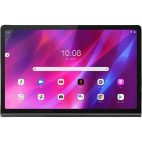 Lenovo Yoga Tab 11 YT-J706F gri öğrenci tableti, ön ekranda 10:08 zamanı ve uygulama ikonları görünüyor