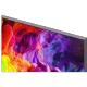LG 115QNED93B6 Ultra HD 4K TV, ince çerçeveli ekranında canlı renkli soyut akışkan desenler gösteriyor