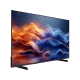 Vestel 50UV9750 Ultra HD 4K LED televizyon, siyah çerçeveli ve renkli dalga ekranıyla önden görünüm