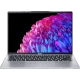 Acer Swift Go 14 SFG14-73-75DT gümüş ultrabook laptop, açık kapaklı önden görünüm ana ürün sunumu