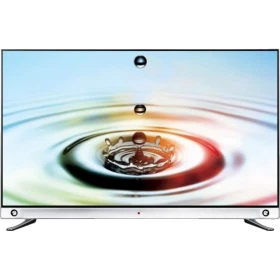LG 55LA965V Ultra HD 4K LED televizyon vitrin görüntüsü; ince çerçeve ve renkli damla efektli ekran