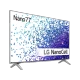 LG 43NANO776PA Ultra HD 4K LED TV ekranında Nano77 ve NanoCell efektli renkli arka plan