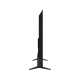 Arçelik A55 Q 987 A Ultra HD 4K QLED televizyonun siyah ince profilini ve ayaklarını gösteren yandan görünüm