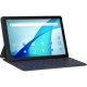 TCL NXTPAPER 10S LTE 4G koyu gri tablet, klavye ile kullanım ekranı görünüyor.