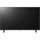 LG 43UQ80009LB Ultra HD 4K LED televizyon, genel renkli ekran tasarımı önden görünüm