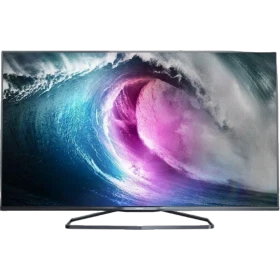 Philips 47PFK7109 Full HD FHD LED televizyon, siyah çerçeveli ekranda canlı renkli uzay teması görünüyor