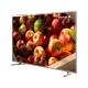 Grundig 75 GEU 8910 G Ultra HD 4K LED televizyon, ekranda renkli elmalar ve meyveler
