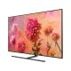 Samsung 75Q9FN Ultra HD 4K QLED TV siyah ekranında çiçekler ve canlı renkler görünüyor