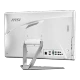 MSI PRO 22XT 9M-091XEU beyaz masaüstü bilgisayarın arka bağlantı portları ve ayak tasarımı