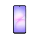 Samsung Galaxy A07 siyah akıllı telefonun önden görünümü, damla çentikli geniş ekran tasarımı