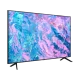 Samsung 58CU7000U 58 inç Ultra HD 4K LED televizyon; canlı renkli ekranda soyut görüntü, genel siyah tasarım