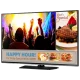 Samsung RM48D Full HD LED televizyon; konser ve yemek içerikleriyle çoklu ekran gösterimi, genel siyah tasarım