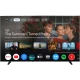 Vestel 65UG9760 Ultra HD 4K LED televizyon, ekranında akıllı TV uygulamaları açık halde duruyor