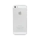 Beyaz Apple iPhone 5S akıllı telefonun arka yüzü, kamera ve Apple logosu detaylı görünüm