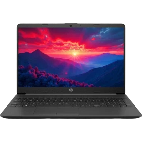 HP 250 G10 B2NC5ESM8 siyah iş ve ofis laptopu; ekranda manzara görüntüsüyle açık konumda.