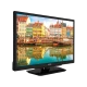 Vestel 24H8500 HD Ready LED televizyon, siyah çerçevesi ve şehir manzaralı ekranıyla önden görünüm