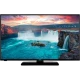 Vestel 42F9510 Full HD FHD LED televizyon, siyah çerçeveli ve şelale manzarası açık halde