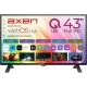 Axen AX43QMN540SC-S Full HD LED televizyon, siyah çerçeveli ekranda webOS arayüzüyle önden görünüm