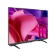 Arçelik A55 C 885 A Ultra HD 4K LED televizyon, canlı pembe ekranı ve siyah ayaklı tasarımıyla