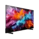 Vestel 50U9540 Ultra HD 4K LED televizyon, siyah çerçeveli ekranda renkli soyut görüntü gösteriyor