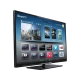 Philips 46PFL4208K Full HD LED Televizyon; Smart TV arayüzü açık siyah ekran tasarımı