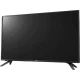 LG 32LV300C HD Ready LED TV, genel siyah tasarımlı televizyon ekranı ön görünüm.