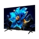 TCL 50T6C Ultra HD 4K LED televizyon ekranda mavi çiçek sahnesiyle, genel renkli şık tasarım