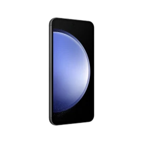 Samsung Galaxy S23 Plus siyah akıllı telefon, önden görünümde tam ekran ve ince çerçeve tasarımı