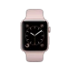 Apple Watch Series 1 42 mm pembe altın alüminyum kasa, kum pembesi spor kordon ve siyah kadran