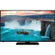 Vestel 43F9500 Full HD LED televizyon, siyah çerçeveli tasarımı ve şelale manzaralı ekranıyla önden görünüm
