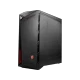 MSI Infinite 9SC-806TR siyah masaüstü bilgisayar kasası, ön bağlantı noktaları ve MSI logosuyla