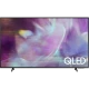 Samsung 85Q60A QLED 85 inç Ultra HD 4K TV ekranında QLED logosu görünen vitrin modeli