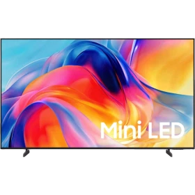 Samsung 85M71H Ultra HD 4K TV, canlı renkli Mini LED ekranı ve ayaklı tasarımıyla önden görünüm
