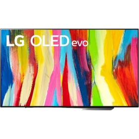 LG OLED83C24LA Ultra HD 4K OLED televizyon, canlı renkli ekran görüntüsüyle vitrin modeli
