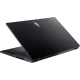 Acer Nitro V 15 ANV15-41 siyah oyuncu laptop, yarı açık kapaklı ve arka açıdan görünüm
