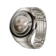 Huawei Watch 5 Titanyum 46mm akıllı saat, titanyum renkli metal kordonu ve yuvarlak ekranıyla önden görünür.