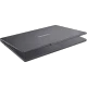 Gri Lenovo IdeaPad Slim 3 83K100Q0TR FR22 iş ve ofis laptopu, yarı açık kapaklı üstten görünüm