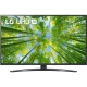LG 43UQ81006LB Ultra HD 4K LED TV ekranında ağaç görseli; 43 inç siyah TV vitrin görünüyor