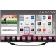 LG 47LA690S Full HD FHD LED televizyon, smart menü ve uygulama ekranı ile gri vitrin görünümü