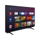 Arçelik A65 B 820 B Ultra HD 4K LED televizyon, siyah çerçeveli ekranında akıllı TV menüsü gösteriyor