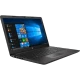 HP 250 G7 6MP66ES siyah iş ve ofis laptopu, Windows arayüzü açık ekranlı görünüm