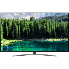 LG 55SM8600PLA Ultra HD 4K LED televizyon ekranında dağ manzarası görünen vitrin görseli