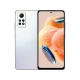 Xiaomi Redmi Note 12 Pro beyaz akıllı telefon, ön ekran ve arka kamera modülüyle vitrin görünümü